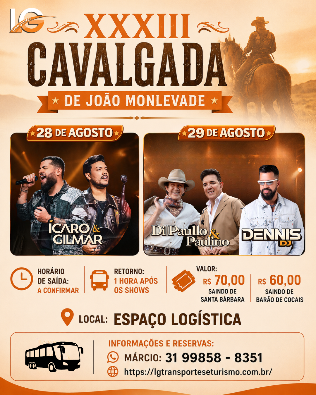 Cavalgada de João Monlevade 28/08 – 29/08